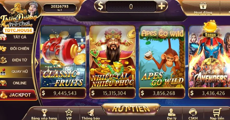 Trò chơi Nổ hũ 68wim code